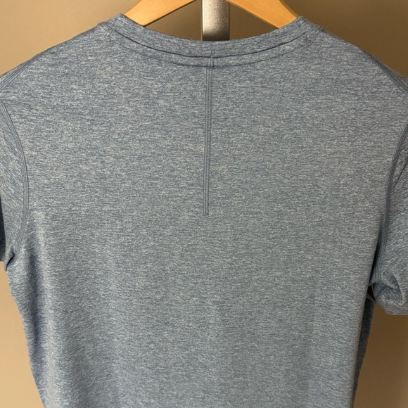 NWT Lululemon Soft Jersey Short-Sleeve Shirt - Heathered Windmill Blue XS - Picture 4 of 7